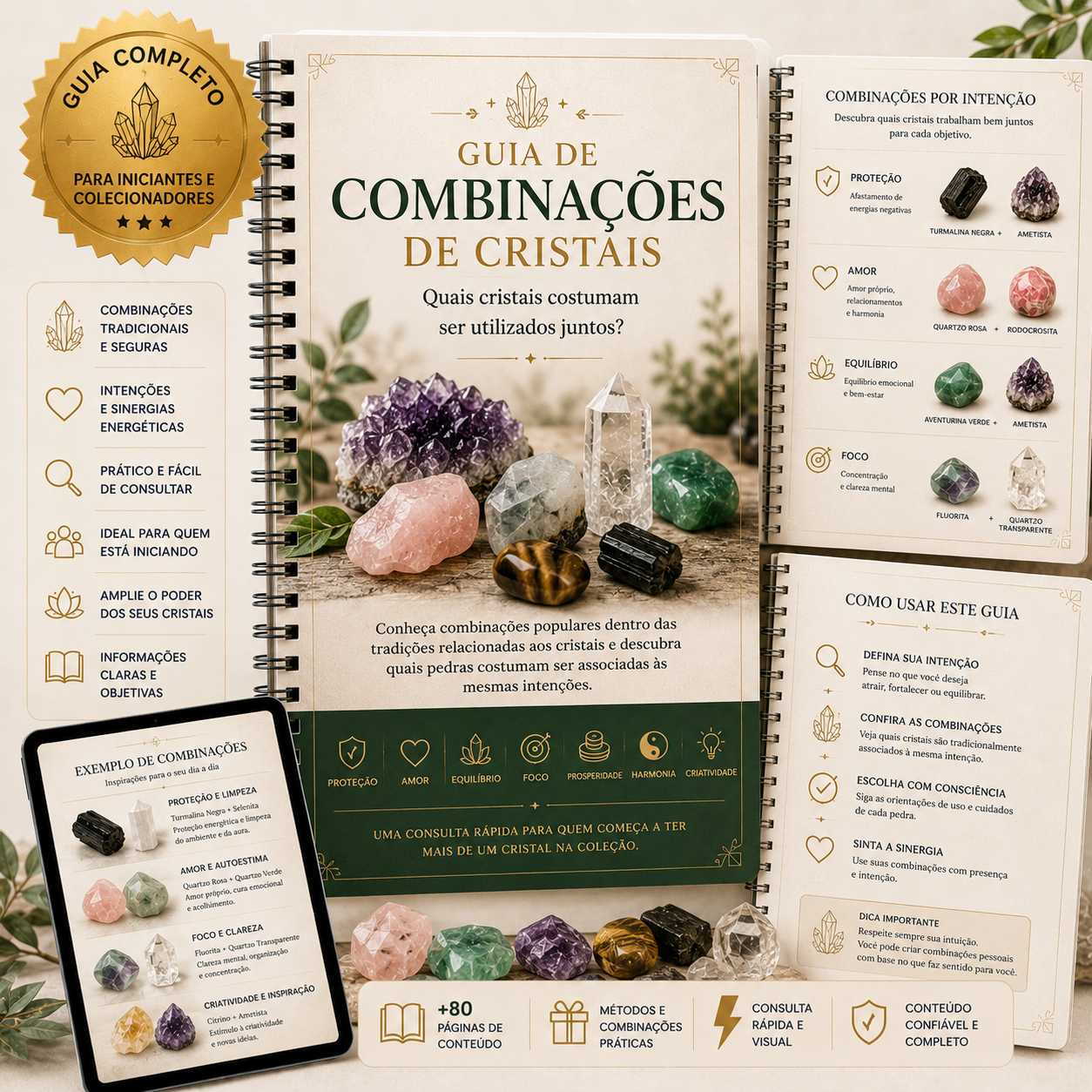 Guia de Combinações de Cristais