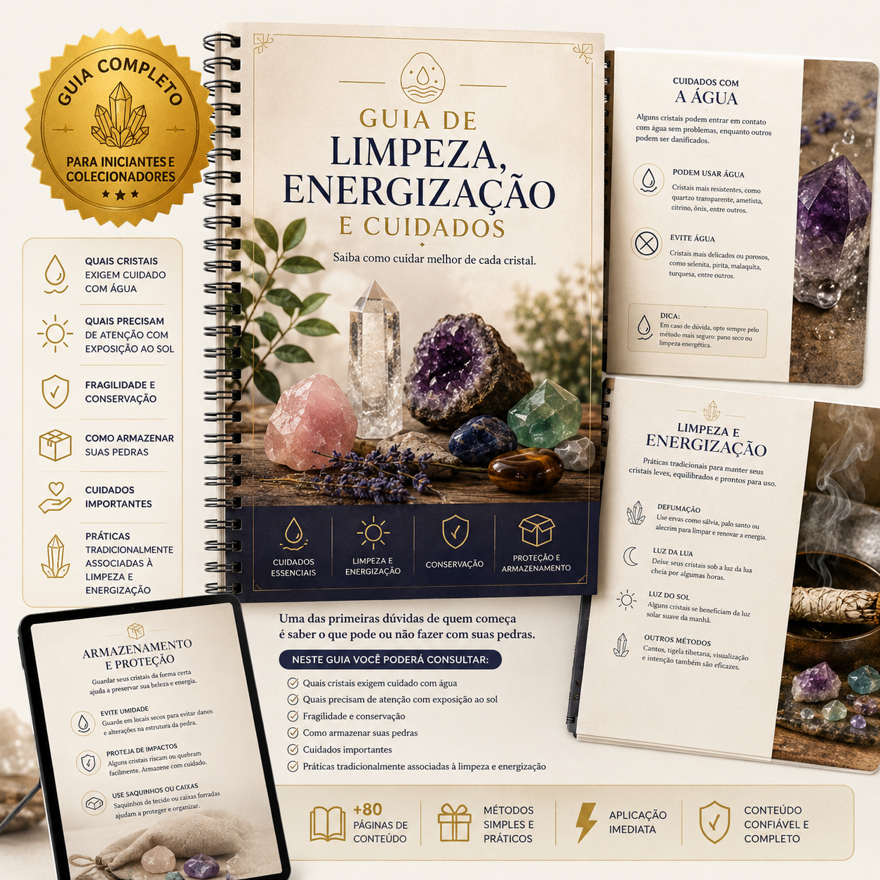 Guia de Limpeza, Energização e Cuidados