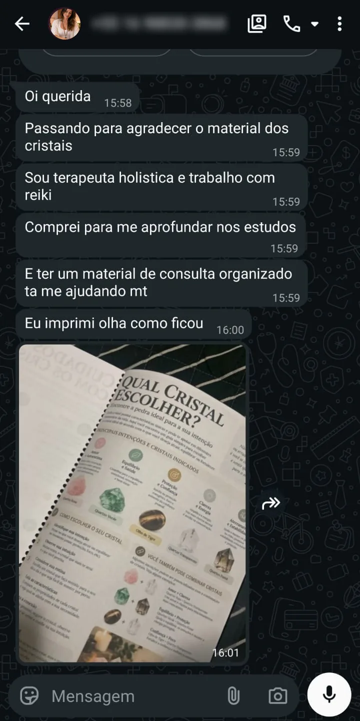 Depoimento real 1 de uma leitora da Enciclopédia